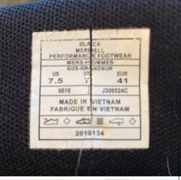 Great MERRELL performance boots black with blue laces hiking winter walk… - Picture 8 of 10